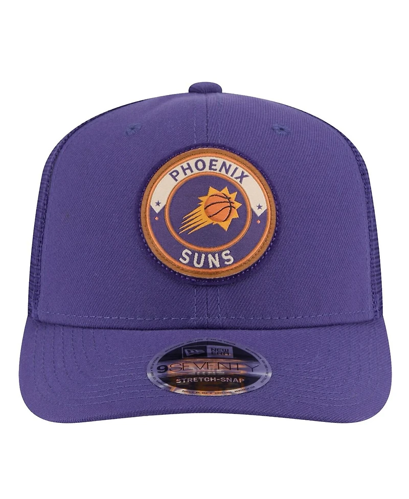 New Era Men's Purple Phoenix Suns Victory Grove Circle Patch 9SEVENTY Adjustable Hat