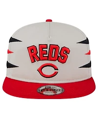 New Era Men's Cream Cincinnati Reds Iron Golfer Snapback Hat