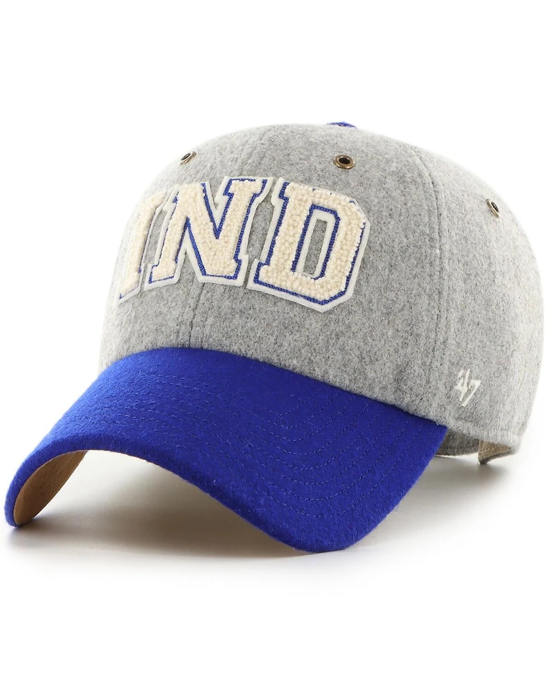 Stoney Clover Lane x '47 Brand Men's and Women's Gray/Royal Indianapolis Colts Block Clean Up Adjustable Hat