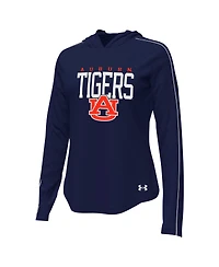 Under Armour Women's Navy Auburn Tigers Gameday Knockout Long Sleeve Hooded T-Shirt