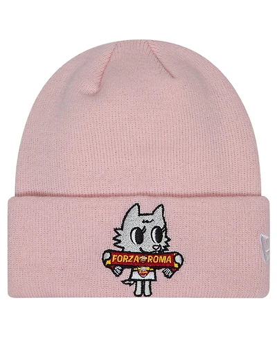 New Era Big Boys and Girls Pink As Roma Romina Cuffed Knit Hat