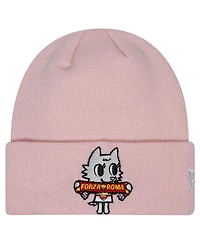 New Era Big Boys and Girls Pink As Roma Romina Cuffed Knit Hat