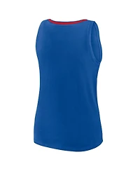 Logo Athletic Women's Royal Buffalo Bills Plus Stellar Win V-Neck Tank Top