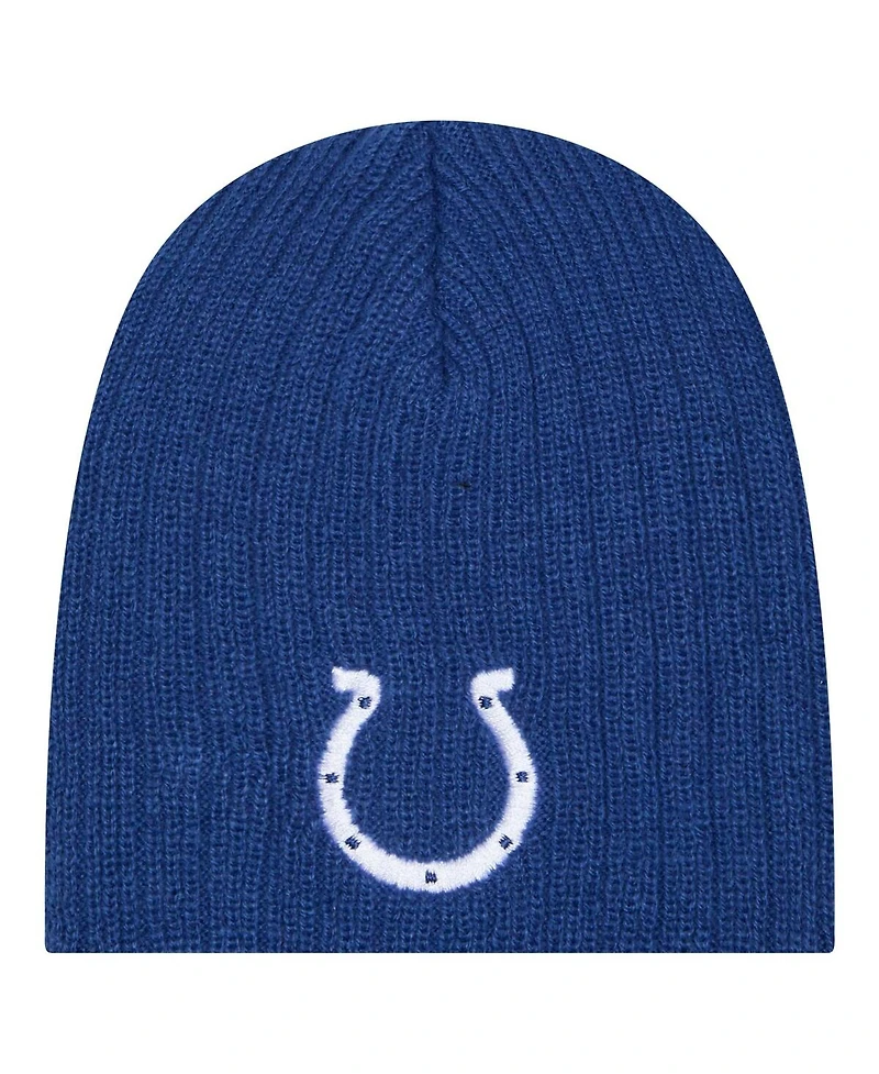 New Era Baby Boys and Girls Royal Indianapolis Colts Mini Knit Hat