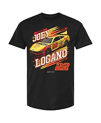 Team Penske Men's Black Joey Logano Shell/Pennzoil Car T-Shirt