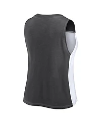 Fanatics Women's Black/White San Francisco Giants Color-Block Tank Top