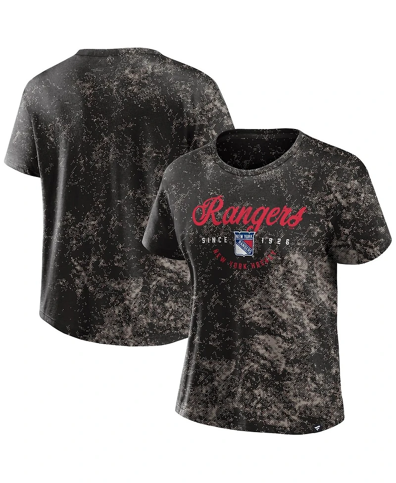 Fanatics Women's Black New York Rangers Breakaway T-Shirt
