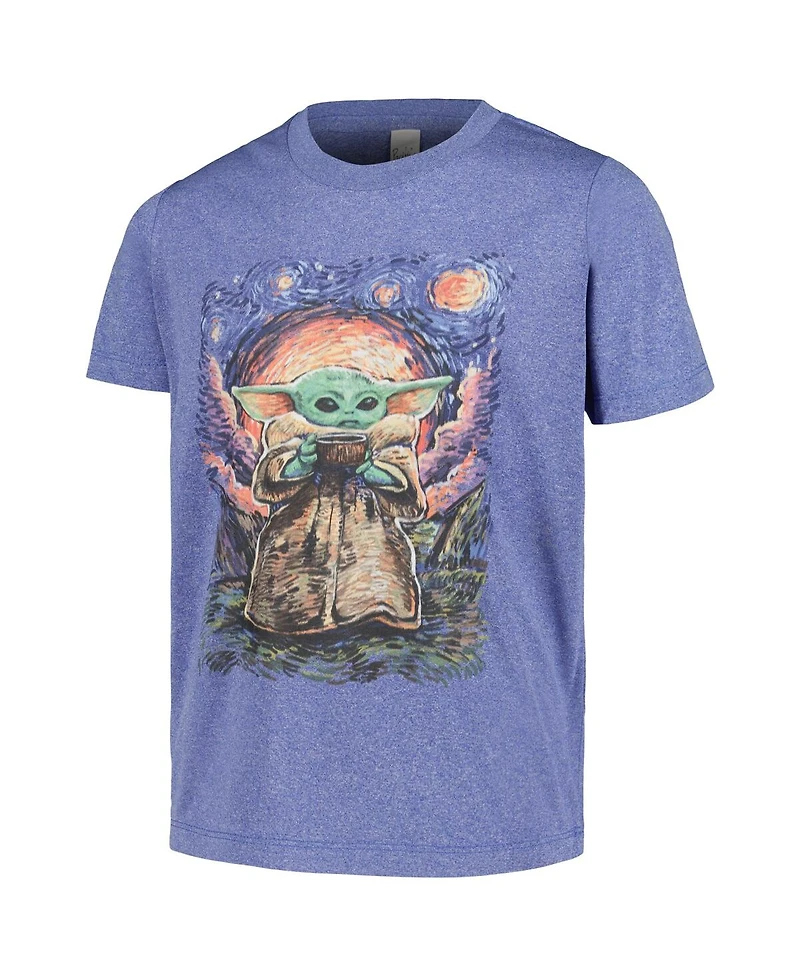 Mad Engine Big Boys and Girls The Mandalorian Baby Yoda Sipping Starries T-Shirt