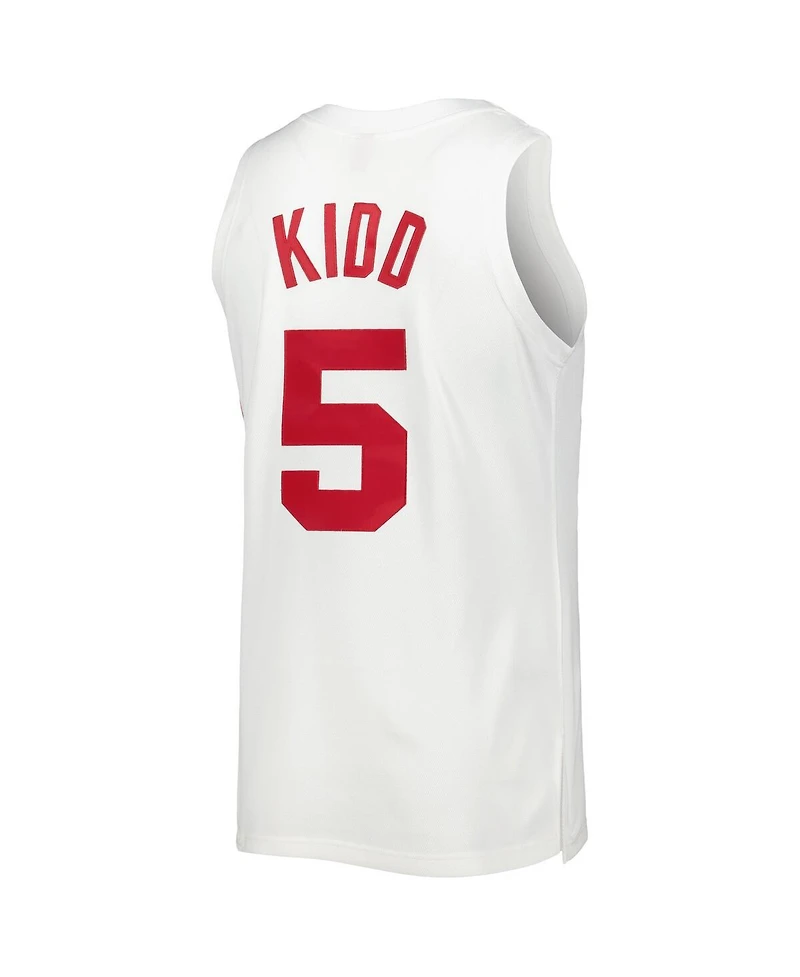 Mitchell & Ness Men's Jason Kidd White New Jersey Nets Hardwood Classics Swingman