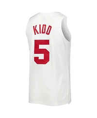 Mitchell & Ness Men's Jason Kidd White New Jersey Nets Hardwood Classics Swingman