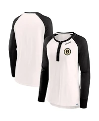 Fanatics Women's White Boston Bruins True Classics Rigorous Long Sleeve T-Shirt