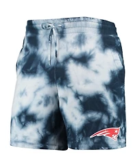 New Era Men's Navy England Patriots Tie-Dye Shorts