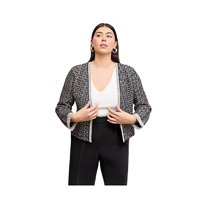 M.m.LaFleur Meena Daily Jardigan - Boucle Tweed