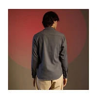 Campus Sutra Solid Seersucker Shirt