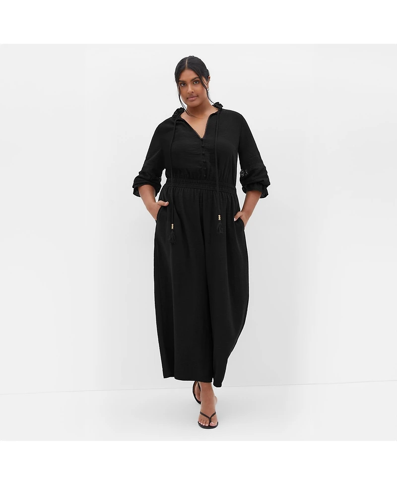 City Chic Plus Faye Jumpsuit