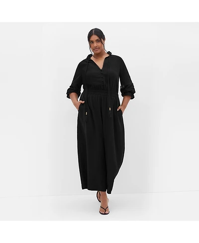 City Chic Plus Faye Jumpsuit