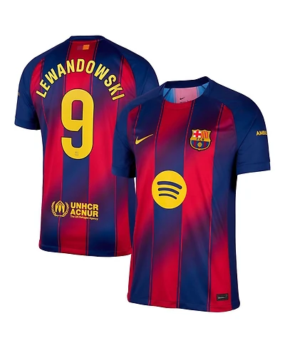 Nike Men's Robert Lewandowski Navy Barcelona 2025/26 Home Replica Jersey