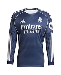 Adidas Men's Jude Bellingham Blue Real Madrid 2025/26 Away Long Sleeve Replica Jersey