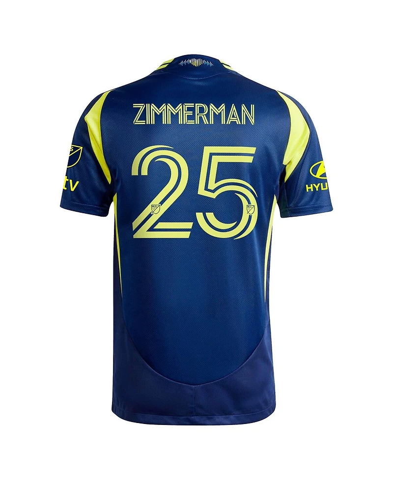 Adidas Men's Walker Zimmerman Navy Nashville Sc 2025 The Heart Of Kit Authentic Player Jersey