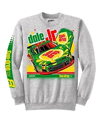 Jr Motorsports Official Team Apparel Men's Heather Gray Dale Earnhardt Jr. Sun Drop 8 Camaro Pullover Sweatshirt