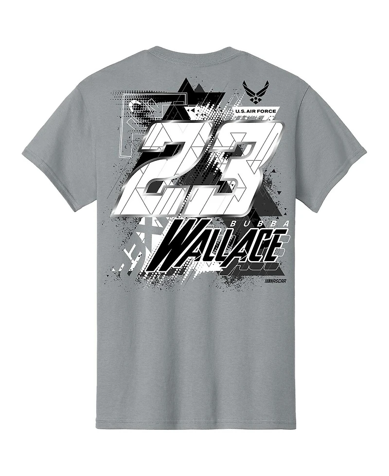 23xi Racing Men's Gray Bubba Wallace U.s. Air Force Car T-Shirt