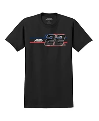 Team Penske Men's Black Joey Logano American Flag T-Shirt