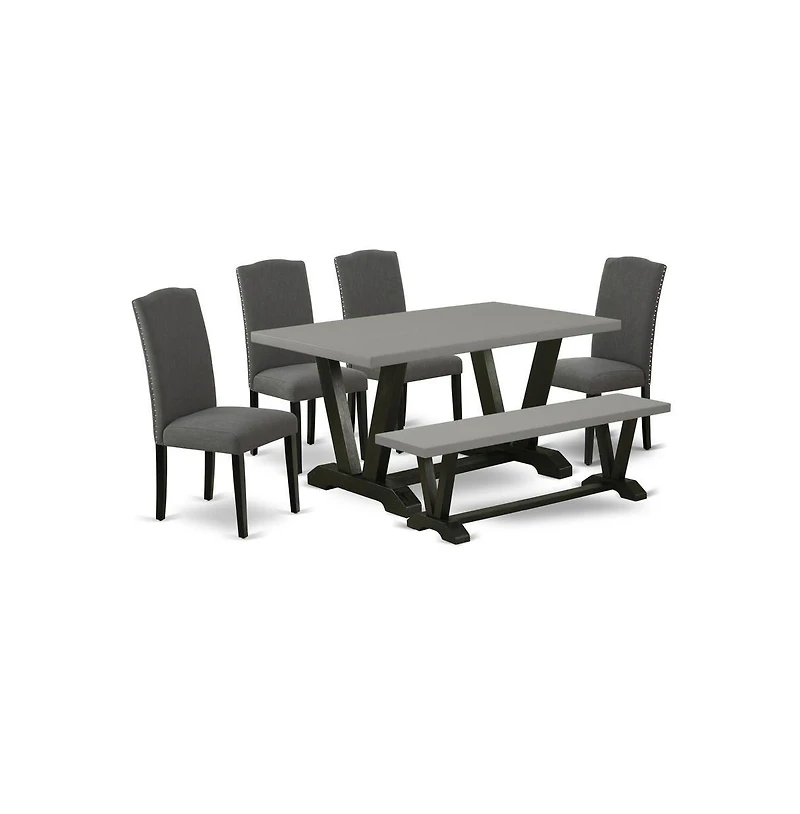 East West Furniture 6-Pc Dinette Set