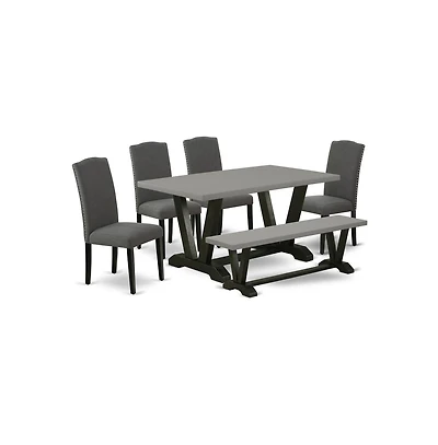 East West Furniture 6-Pc Dinette Set