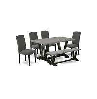 East West Furniture 6-Pc Dinette Set