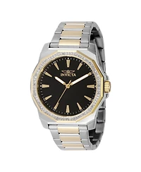 Invicta Men's Speedway Quartz 3 Hand Black Dial Watch