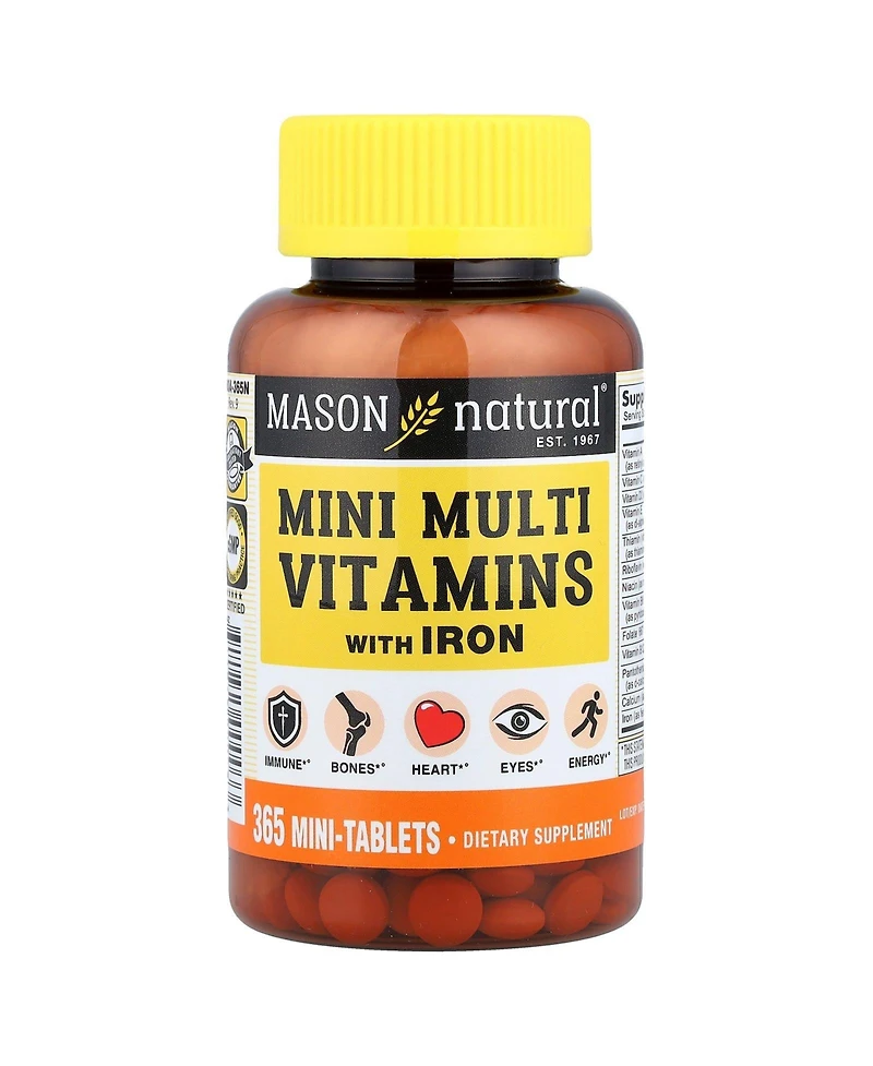 Mason Natural Mason Vitamins Mason Daily Multiple Vitamins With Iron Tablets