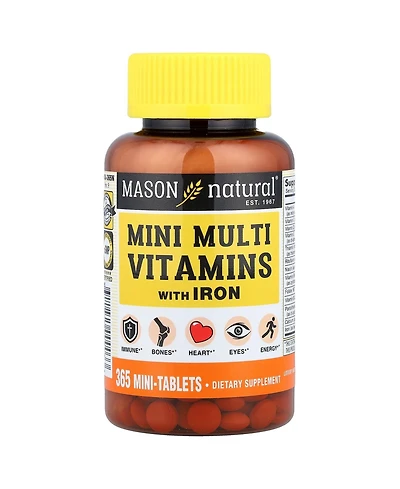 Mason Natural Mason Vitamins Mason Daily Multiple Vitamins With Iron Tablets