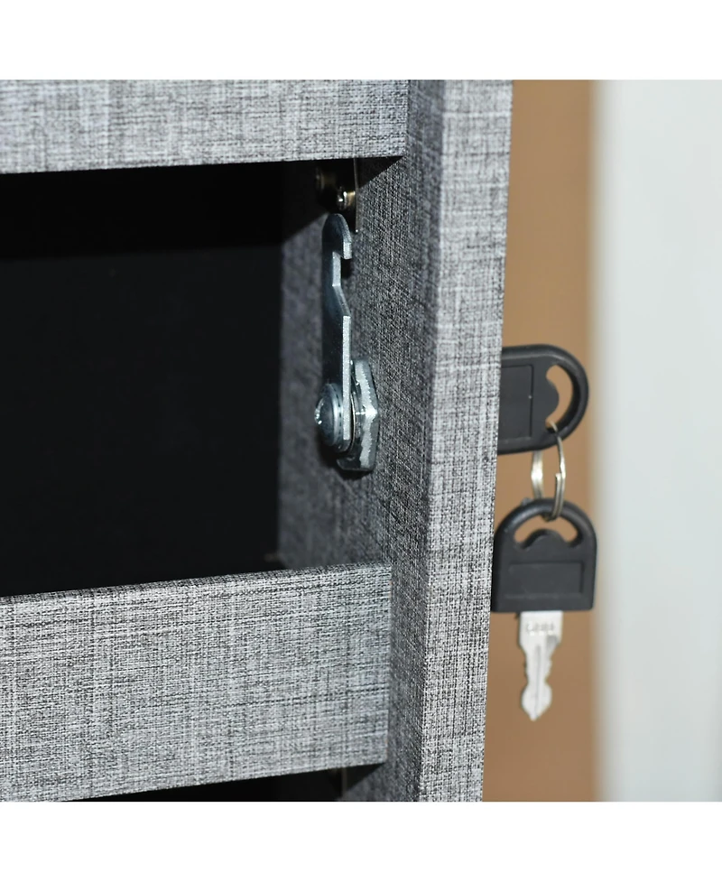 Casainc Bathroom Storage Mirror Cabinet With Led Lights