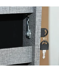 Casainc Bathroom Storage Mirror Cabinet With Led Lights