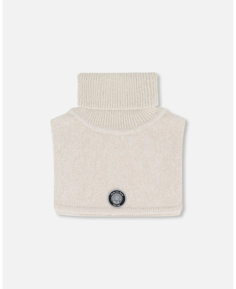 Deux par Deux Baby Unisex Turtleneck Neckwarmer Off-White - Baby