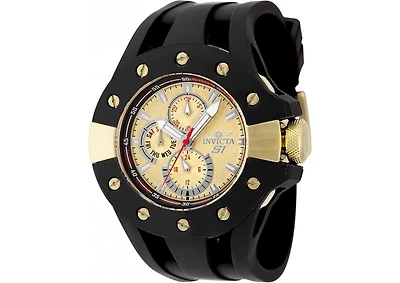 Invicta Men's S1 Rally Quartz Chronograph Silver, Red