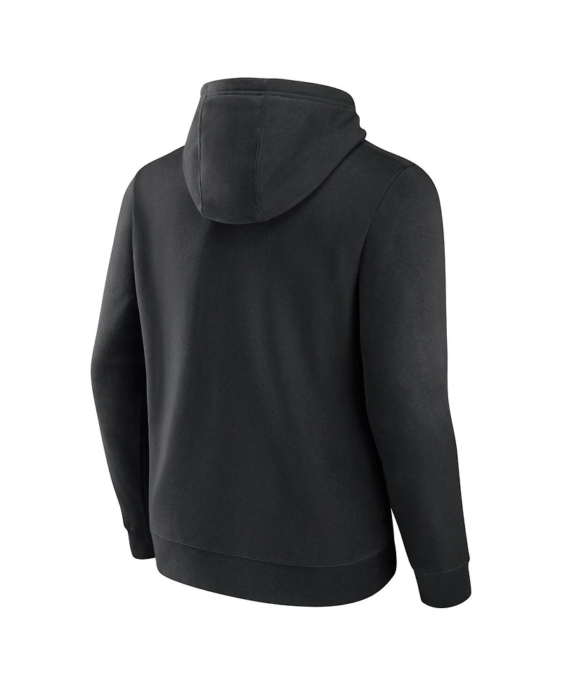 Fanatics Men's Black New Orleans Saints Primary Logo Fleece Pullover Hoodie