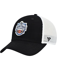 Fanatics Men's Black/White Heritage Classic Adjustable Trucker Hat