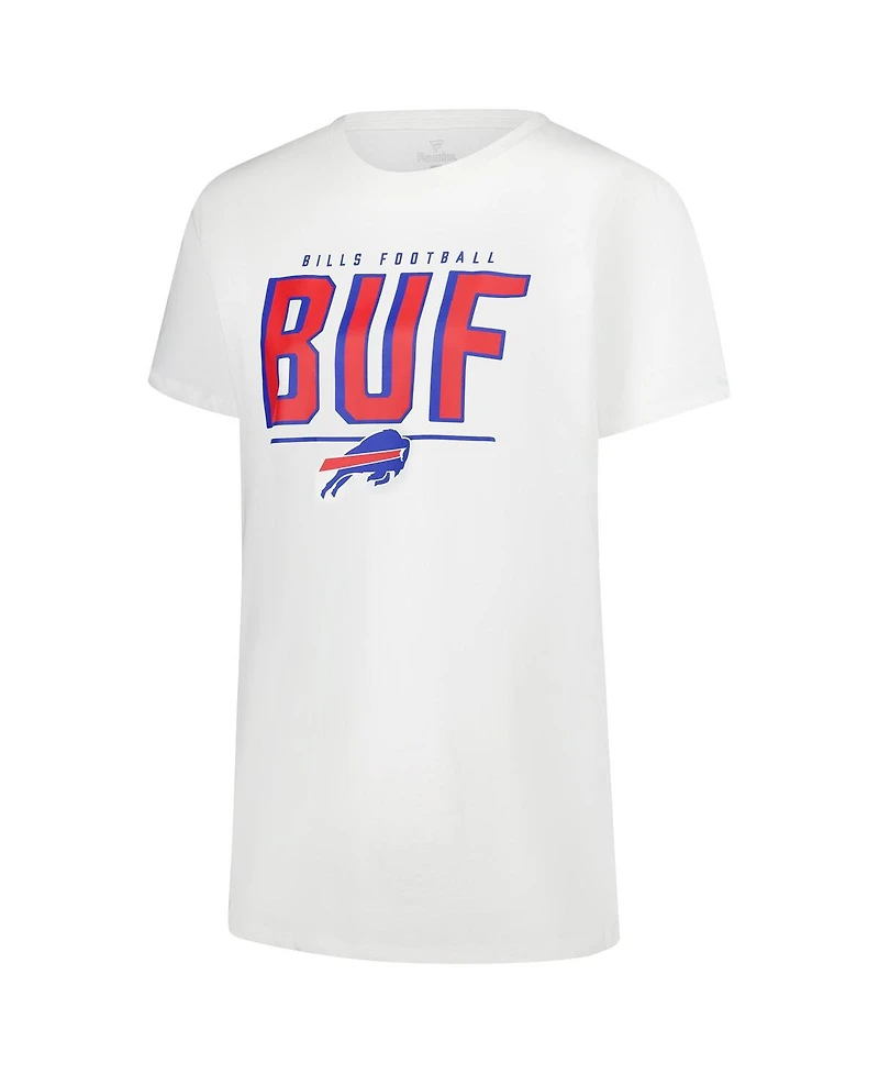 Fanatics Women's White Buffalo Bills Cheerleader T-Shirt