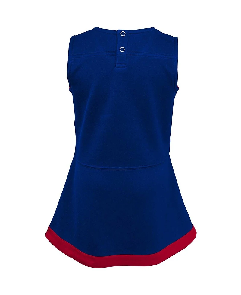 Outerstuff Baby Boys and Girls Royal New York Giants Cheer Captain Jumper Dress