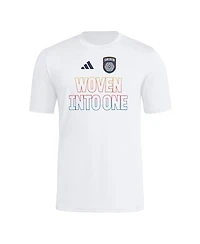 Adidas Men's White San Diego Fc 2025 Jersey Hook Aeroready T-Shirt