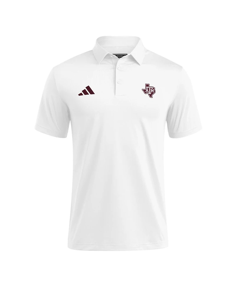 Adidas Men's White Texas A&M Aggies Ultimate 365 Polo Shirt