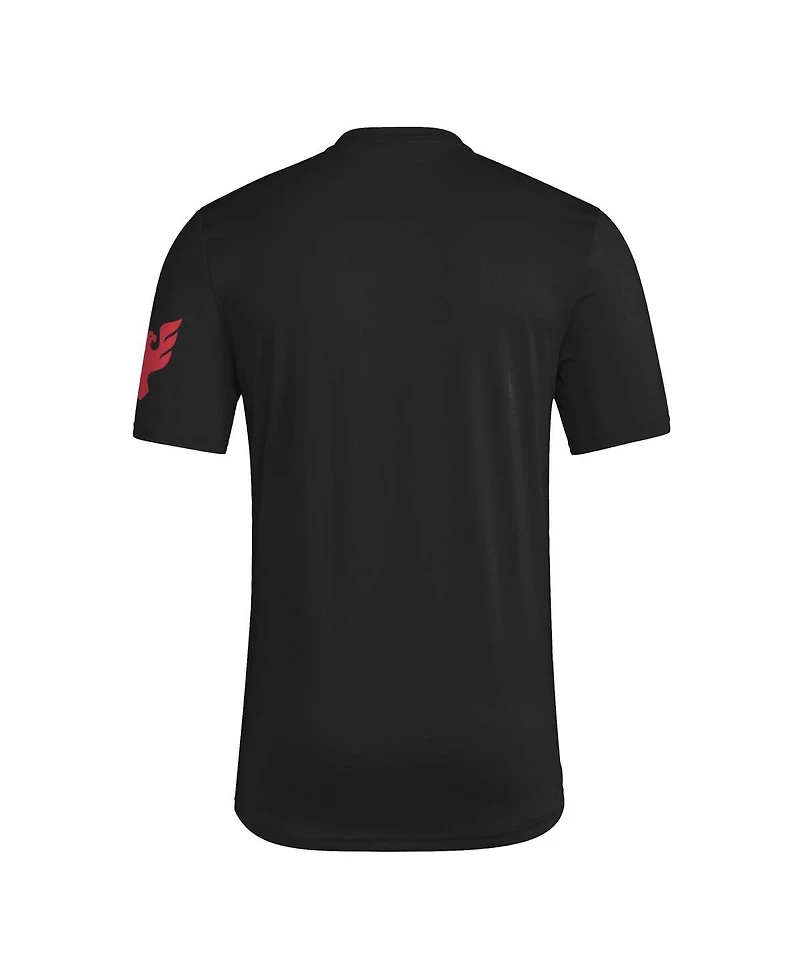 Adidas Men's Black D.c. United 2025 Archive Collection Jersey Hook T-Shirt