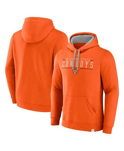 Fanatics Men's Orange Oklahoma State Cowboys Second Wind Distressed Pullover Hoodie