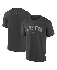 Fanatics Men's Charcoal New York Jets Elements Weathered Tonal Future Ground T-Shirt