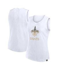 Fanatics Women's White New Orleans Saints Slub Tank Top