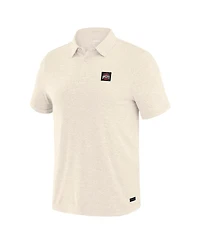 J. Palmer Men's White Ohio State Buckeyes Four Down Polo Shirt