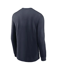 Nike Men's Navy Chicago Bears Play to Win Essential Long Sleeve T-Shirt