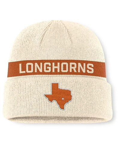Nike Men's Natural Texas Longhorns Peak Primetime Utility Cuffed Knit Hat