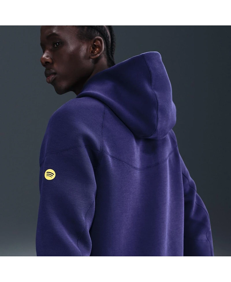 Nike Men's Purple Barcelona Tech Fleece Full-Zip Hoodie Jacket